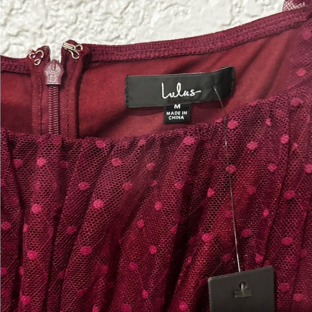 Lulu's Deep Red Mini Dress - Picture 9 of 12